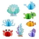 thumbnail image 2 of 8 piezas de decoraciones para fiestas con temática oceánica, centros de mesa con diseño de criaturas marinas y panal., 2 of 7