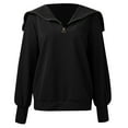 thumbnail image 4 of Vedolay Women's Pullover Sweatshirt 2023 Vintage Graphic Sweatshirt Oversized Pullover Tops Black,L, 4 of 4