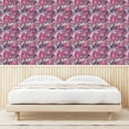 thumbnail image 4 of Ambesonne Floral Peel & Stick Wallpaper for Home, Vintage Art Magnolia Flowers, 13"x36", Pastel Pink and Pale Eggplant, 4 of 6