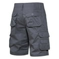 thumbnail image 4 of COSFO Relaxed Fit Cargo Shorts for Men Casual Solid Shorts Work Multiple Pockets Shorts, 4 of 5