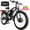 Black Gray, variant on (US in Stock)6000W Electric Bike for Adults, 45MPH Fast Ebike with 60V25Ah Removable Battery, 100 Miles Long Range Electric Dirt Bike, 26" Fat Tire E-Bike with Hydraulic Disc Brakes