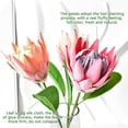 thumbnail image 6 of Artificial Flowers Fake Protea Cynaroides:Faux Protea Flower Arrangements,Silk Flowers for Home Decor Indoor Wedding Table Centerpieces,3pcs (White), 6 of 10