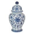 thumbnail image 1 of Plutus Brands PBTH94205 Blue & White Porcelain Templar Jar, 1 of 1