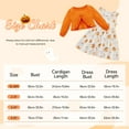 thumbnail image 2 of GYRATEDREAM Toddler Girl Sleeveless Dresses and Long Sleeve Ruffle Cardigan 2 Piece Halloween Outfits, 2 of 7