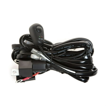 Lighting Wiring Harness - 8ft 40A 12V Power Switch & Relay Wiring Harness Kit for LED Light Bar Offroad