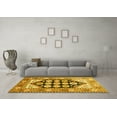 thumbnail image 3 of Ahgly Company Machine Washable Indoor Rectangle Persian Yellow Traditional Area Rugs, 5' x 8', 3 of 4