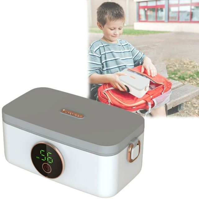 Clearance Items,npkgvia Lunch Box,Lunch Containers,Lunch Box 1L Capacity USB Rechargeable Cordless Heated Lunch Box 60W Fast Heating Lunch Box For Travel Car For Men Women,Food Containers,White