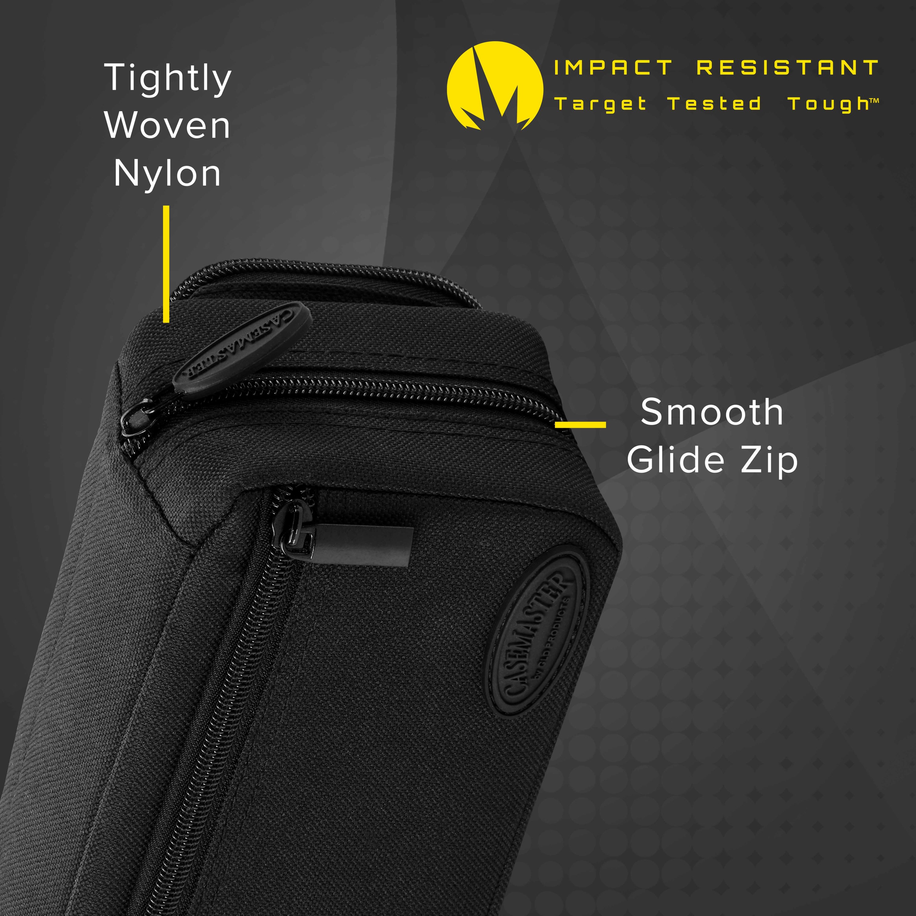 Casemaster Plazma Pro Dart Case with Black Zipper and Phone Pocket