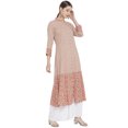 thumbnail image 3 of Yash Gallery Women's Rayon Floral Print Anarkali Kurta (Multi), 3 of 5