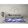 thumbnail image 3 of Ahgly Company Indoor Rectangle Abstract Blue Modern Area Rugs, 3' x 5', 3 of 4