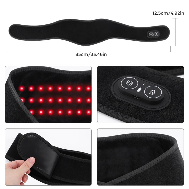 Neck Heating Pad with 3 Heat & 3 Vibration Settings for Neck Shoulder Relief,USB Portable,Machine Washable Fast Heat Up,Gift for Women Men
