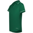 thumbnail image 2 of Holloway B31464543 Women CoolCore Polo T-Shirt, Dark Green & White - Small, 2 of 2