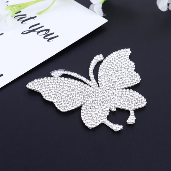 COSMOBETTY 1Pack DIY Rhinestone Butterfly 3D Decal Sticker for Car Owners and Enthusiasts 2.4x2.8in