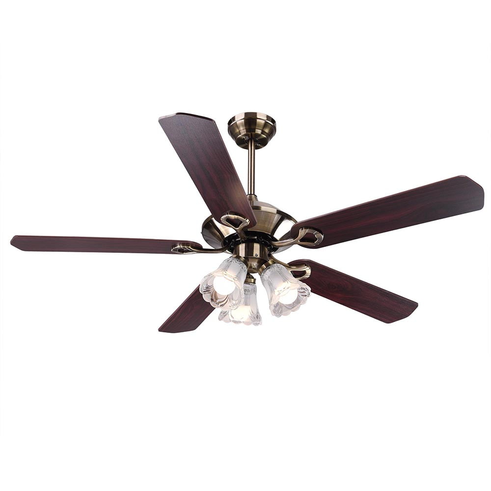 Yescom 48 52inches 5 Blades Ceiling Fan With Light Kit Antique Yescom 48 52inches 5 Blades Ceiling Fan With Light Kit Antique Copper Bronze Reversible W Remote Control Com