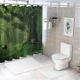 thumbnail image 7 of Orinice Bear Forest Trees Bathroom Decor Set, Colorful Luxurious Graphic Print Polyester Fabric Shower Curtain with Hooks, Waterproof and Easy to Install 36x72, 7 of 7