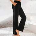 thumbnail image 2 of aidice Yoga Pants for Women Elastic Waist Slim Pants with Pockets Athletic Workout Gym Trousers Solid Color, 2 of 7