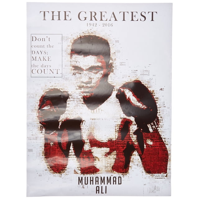 777 Tri-Seven Entertainment Muhammad Ali Poster Make The Days Count Art Print, (18x24)