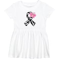 thumbnail image 3 of Inktastic Zebra Ribbon Awareness Rare Disease Girls Baby Dress, 3 of 5