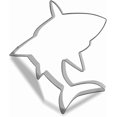 thumbnail image 1 of Shark Cookie Cutter, 4.5”, Stainless Steel, 1 of 2