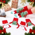 thumbnail image 5 of Bocaoying 4 Pairs Christmas Magnetic Hand Holding Socks, Red Green Funny Socks, 3D Cotton Socks for Winter Xmas Birthday Valentine Party Gift Supplies, 5 of 7