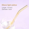 thumbnail image 2 of 1Pc Glass Straw Drinking 180mm*8mm Reusable Elbow Straws Glass Eco Friendly Heat Resistant Glass Straws for Smoothies Cocktails,Heat And High Temperature Resistant Glass Straw, 2 of 5