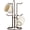 Brown, variant on Coffee Mug Holder for Countetop, Cup Tree for Counter Large Mugs with 6 Hooks, Metal Cup Holder Stand, Standing Rack Display for Coffee Bar, Silver