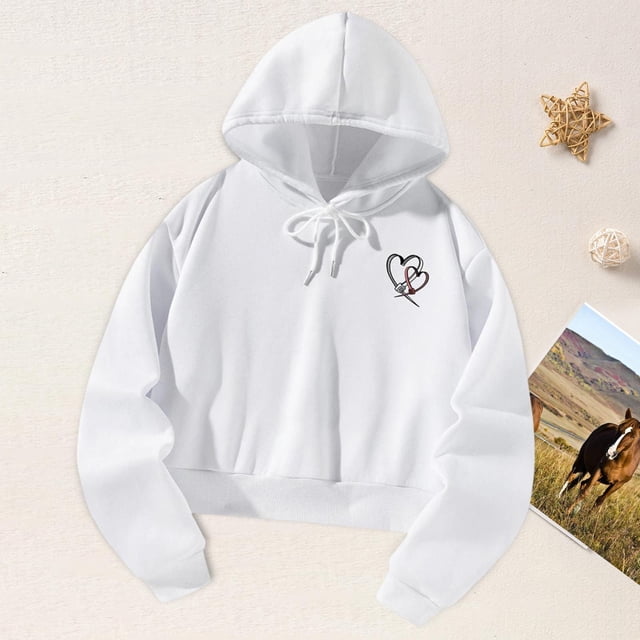 La Sudadera con Capucha de La Parte Superior de de Las Mujeres Remata La Sudadera con Capucha para El Trabajo, La Oficina, Los Deportes, La Blanco
