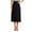 Black, variant on Ohufall Midi Skirts for Women Fashion Solid Pleated High Waist Button Down Skirt Summer Flowy Casual A Line Long Skirts for Women