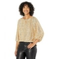 thumbnail image 3 of Vince Camuto Women's Keyhole Detail Raglan Sleeve Top - Gold, 3 of 4