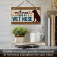 thumbnail image 6 of CounterArt "Therapist Has Wet Nose" Hanging Wood Wall Sign 9.5” by 5.75”, 6 of 7