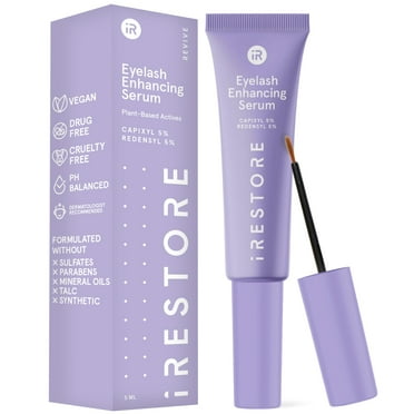 iRestore Eyelash Growth Serum | Vegan Prostaglandin Free & Non Irritating | For Thicker, Fuller, Longer and Gorgeous Eye Lashes | Lash Enhancing Serum | 3 Month Supply 5ml