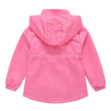 

TOWED22 Baby Coat Kids Baby Boys Long Sleeve Dinosaur Fall Coat Outwear Infant Toddler Hoodie Hooded Zip-up Thin Jacket Clothes Hot Pink