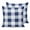 White Navy Blue, variant on Cream White Buffalo Check 18x18 Pillow Covers Set of 2, Farmhouse Plaid Modern Geometric Throw Pillow Covers Decorative Couch Cushion Case, Microfiber Square Pillowcases for Bedroom Car Living Room