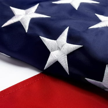 TOPFLAGS Premium American Flag 2.5x4 ft Outdoor, Heavy Duty 210D Small Nylon US Flag, Strongest Longest Lasting with Embroidered Stars/Sewn Stripes/Brass Grommets