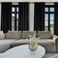thumbnail image 6 of Top Finel 100% Blackout Velvet Pleated Window Shades, 52" x 96", Black, 6 of 9