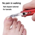 thumbnail image 3 of RAGUPEL YEESAM Podiatrist Toenail Clippers, Professional Thick & Ingrown Toe Nail Clippers for Elderly & Seniors, Red, 3 of 5