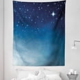 thumbnail image 1 of Night Tapestry, Ombre Inspired Sky Vibrant Stars Universe Astronomy Exploration, Fabric Wall Hanging Decor for Bedroom Living Room Dorm, 5 Sizes, Pale Blue Dark Blue, by Ambesonne, 1 of 1