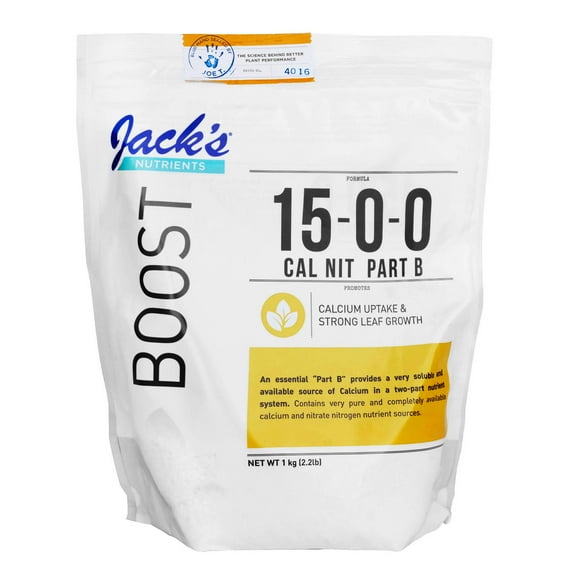 Jack's Nutrients (#79081) Calcium Nitrate Part B 15-0-0, 2.2lbs