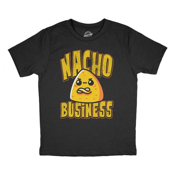 Youth Funny T Shirts Nacho Business Sarcastic Food Joke Graphic Novelty Tee For Kids