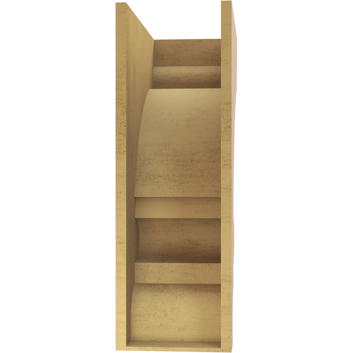 11"W x 22"D x 33"H Classic Diane Rough Cedar Woodgrain TimberThane Corbel, Primed Tan