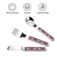 thumbnail image 3 of Kdxio music Skull record Guitar Toddler Utensils Set - Kids Silverware Set, Set Kids Utensils Set with Case for Preschooler Children, 3 of 8