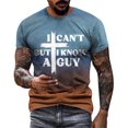 thumbnail image 1 of Playeras Hombre Deportivas Para Hombre Moda Casual Manga Corta Pulóver Camiseta Impresa Top, 1 of 5