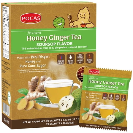 Pocas Honey Ginger Tea with Soursop 20 Pack