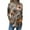 Gray, variant on TQWQT Mock Turtle Necks Tops for Womens Fall Floral Printed Tunic Top Long Sleeve Plus Size Shirt Loose Fit Turtleneck T-Shirts Curved Hem Graphic Tee Beige L
