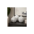 thumbnail image 4 of DecMode 9"W, 10"H Faux Marble Gray Ceramic Vase, Set of 3, 4 of 13