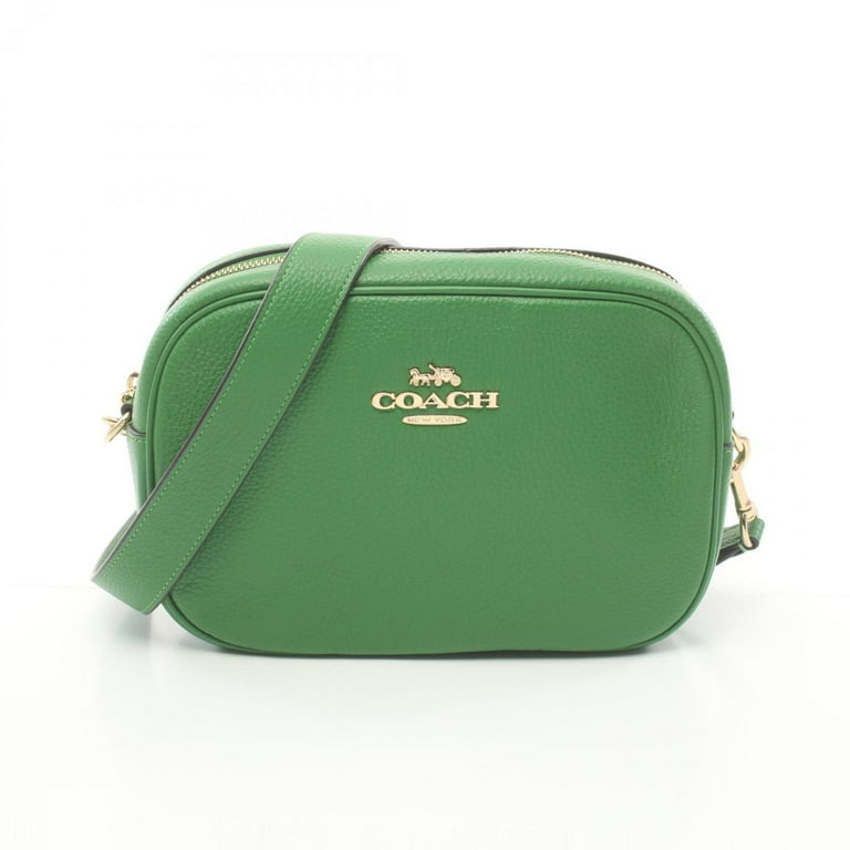 Pre Owned COACH shoulder bag leather women s green Good Walmart