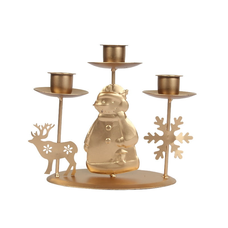 VerPetridure European Luxury Retro Ancient Christmas Candle Holder