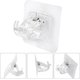 thumbnail image 3 of Soporte para barra de cortina sin perforación - 6 piezas, soportes de gancho transparentes autoadhesivos - Adecuado para uso en el baño y la cocina del hogar del hotel(6 * 6 cm), 3 of 4
