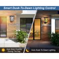 thumbnail image 3 of Outdoor Solar-Powered Garden Path Light Patio Wall Light With 5 Lighting Modes, 3 of 11
