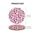 thumbnail image 5 of Xecao Tulips Flowers for MDF Cork Coaster 4 Pcs,Drink Coasters,Suit for House Warming Gifts New Home ,Coffee Table Decor-Round Shape, 5 of 7
